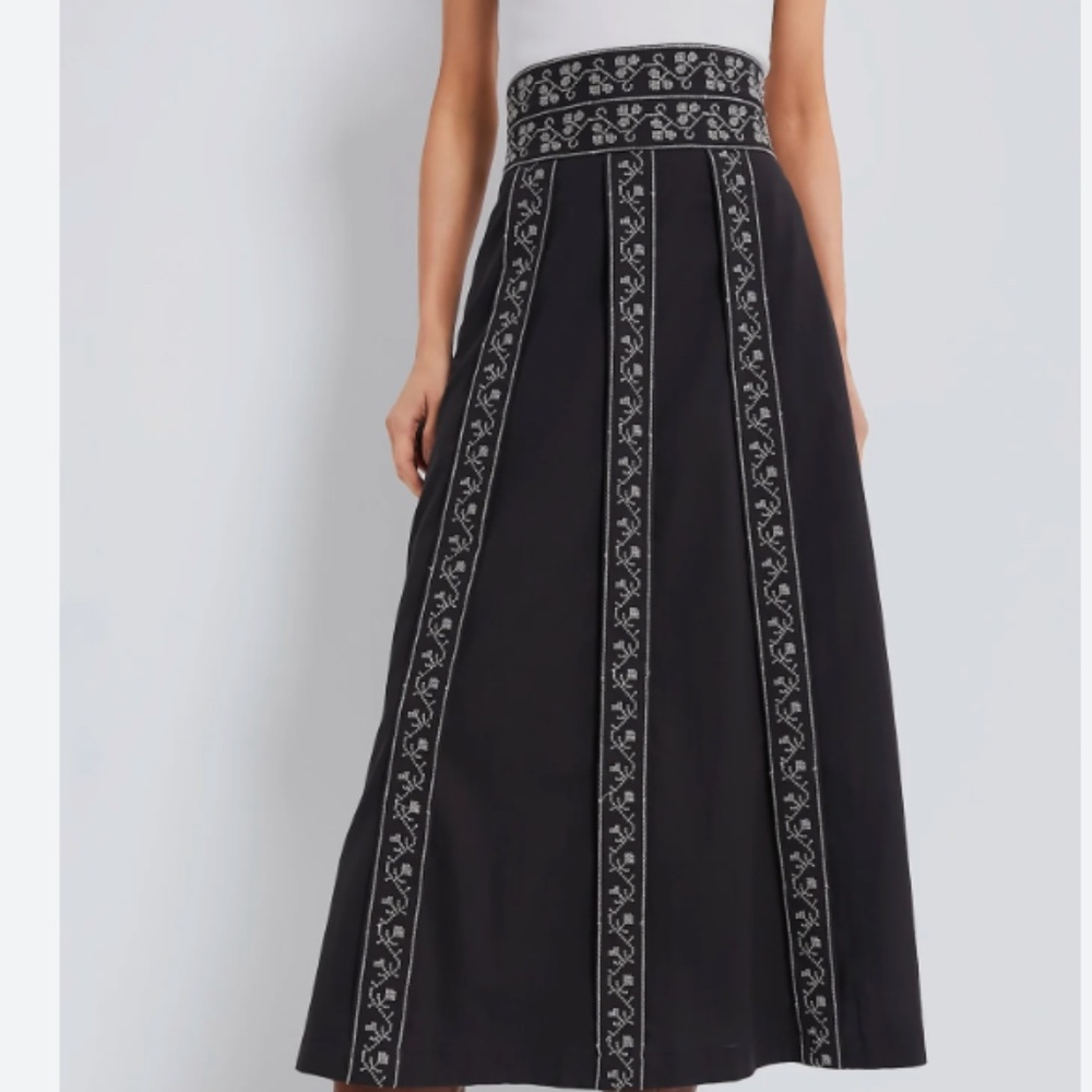 Tuckernuck Black Maxi Bouquet Jansen Skirt